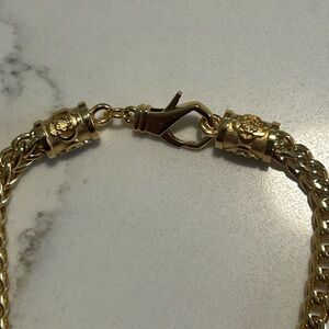 Craftd 18k Gold Plated Stainless Steel Cobra Chain 7.5 Bracelet beautiful design